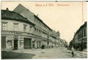 Riesa an der Elbe. Wettinerstraße
