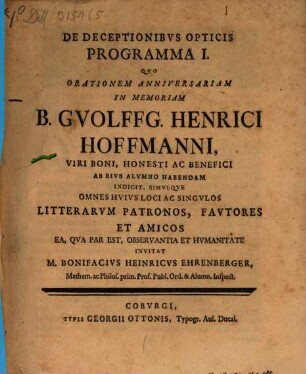De deceptionibus opticis programma, 1
