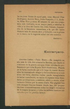 Extranjero.