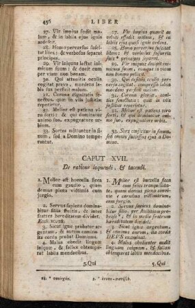 Caput XVII. De ratione loquendi, & tacendi.