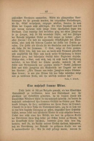 Eine wahrhaft fromme Witwe