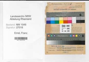 Entnazifizierung Franz Ernst , geb. 18.12.1905 (Zollbeamter)