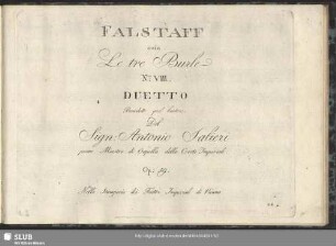 No.VIII. Duetto: Benedetto quel bastone