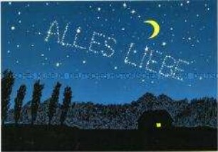 Postkarte mit Spruch