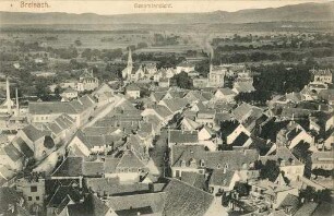 Erster Weltkrieg - Postkarten "Aus großer Zeit 1914/15". "Breisach - Gesamtansicht"