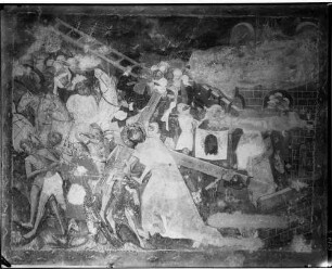 Obergrombach Burgkapelle Sankt Martin Südwand Wandmalerei Kreuzgang