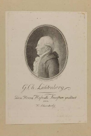 Bildnis des G. Ch. Lichtenberg