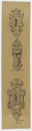 Königliches Schloss zu Cintra, Schlüsselschild und Türdrücker