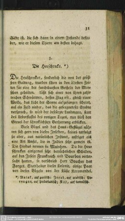5. Die Heuschrecke