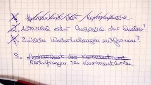 Analoges Schreiben - Handschriftlich überarbeiten