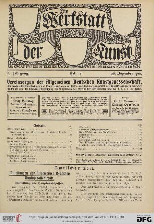 Heft 13 (26. Dezember 1910)