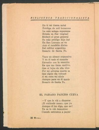 El paisano Pancho Cueva