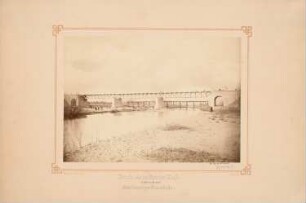 Oberlausitzer Eisenbahn. Neißebrücke, Zentendorf: Ansicht