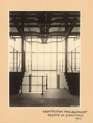 BBC (Brown, Boveri & Cie), Faulquemont Kraftwerk: Treppe im Schalthaus