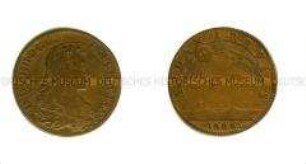 Französischer Rechenpfennig mit König Ludwig XIV. (lateinisch)