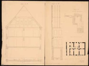 Brandenburgischer Provinziallandtag, Berlin: Lageplan, Grundrisse, Schnitte