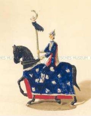 Zinnfiguren Festumzug "Tag der Deutschen Kunst": Reiter mit Mondsicheln