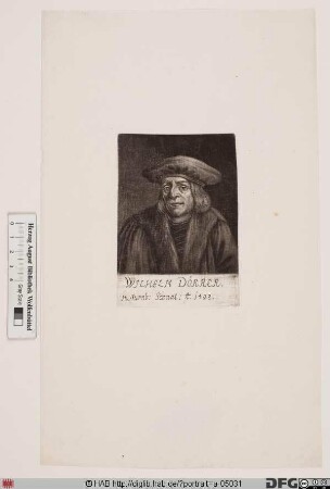 Bildnis Wilhelm Dörrer (Derrer) (von der Untern Bürg)