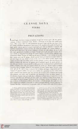 Classe nona: Terme