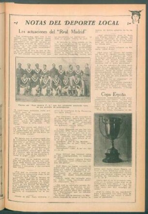 Notas del deporte local