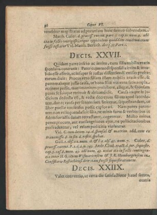Decis XXIIX.