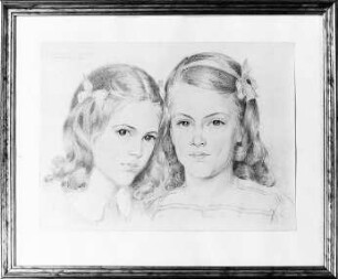 [zwei Mädchen], gemalt 1948