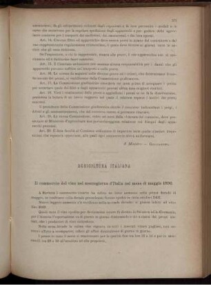 Agricoltura Italiana.