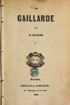 Une gaillarde, 1
