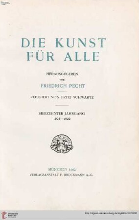 17: Die Kunst für alle: Malerei, Plastik, Graphik, Architektur