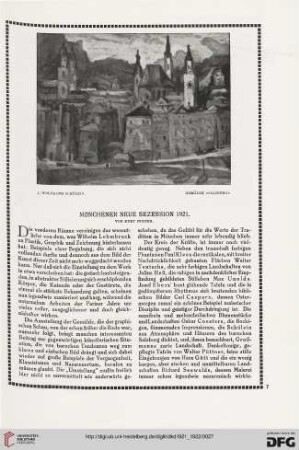 Münchener neue Sezession 1921