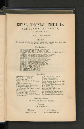 Council of 1891-92.