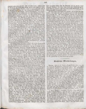 543-544 Kirchliche Mittheilungen