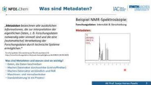 Datenmanagement in der Chemie - Metadaten