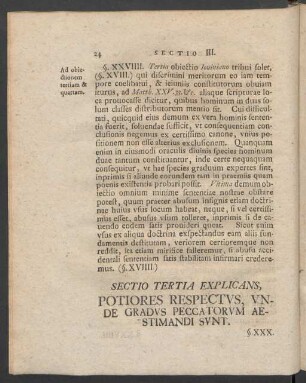 Sectio Tertia Explicans, Potiores Respectus, Unde Gradus Peccatorum Aestimandi Sunt