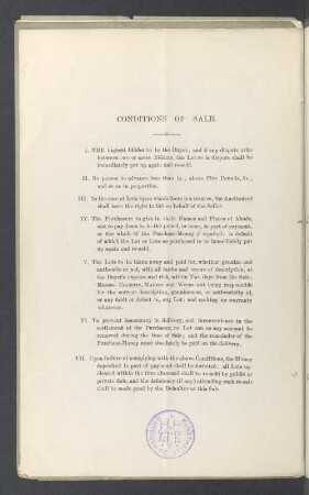 Conditions of sale