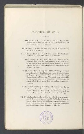 Conditions of sale