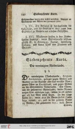Siebenzehente Karte: Die vereinigten Niederlande