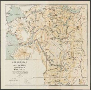 Mapa N.° II: Cordilleras que circundan al Lago Todos los Santos y a la hoya hidrográfica del Río Puelo