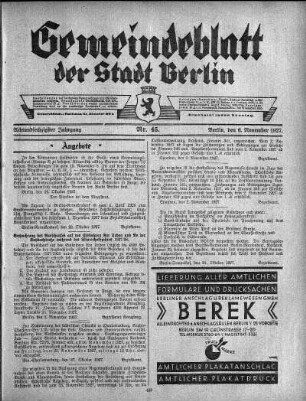 1927,45: Nr. 45, 6. November 1927