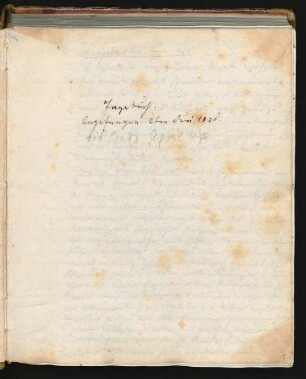 Tagebuch 1840-1847 (07.06.1840-26.04.1847)