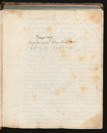 Tagebuch 1840-1847 (07.06.1840-26.04.1847)