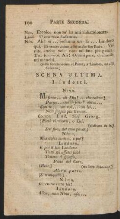 Scena Ultima = Letzter Auftritt