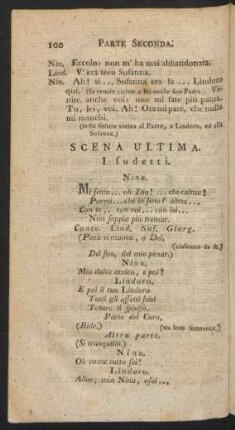 Scena Ultima = Letzter Auftritt