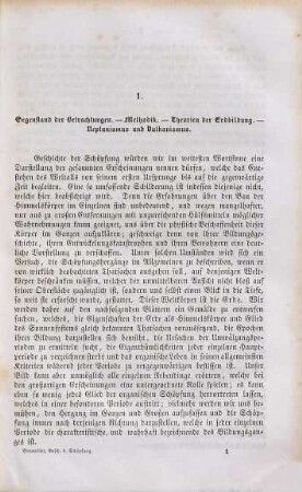 Geschichte der Schöpfung : eine Darstellung des Entwickelungsganges der Erde und ihrer Bewohner ; für die Gebildeten aller Stände