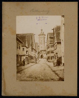 Klingengasse und Klingentor, Rothenburg/Tauber: Ansicht