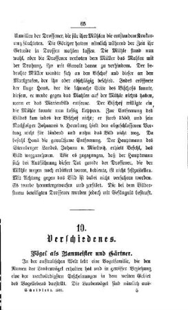 Verschiedenes.