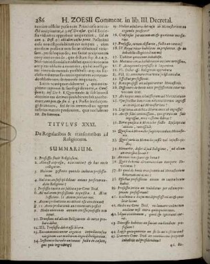 Titulus XXXI. [ - ] Titulus XXXIII.