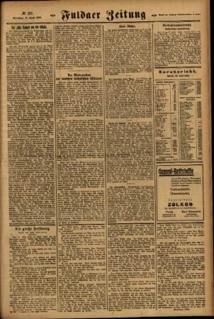 Zweite Ausgabe vom Sonntag, den 17. Juni 1923.