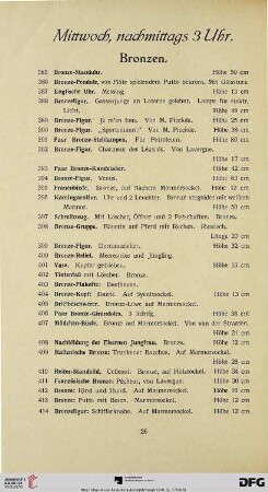 Mittwoch nachmittags 3 Uhr (Nr. 385-540)