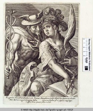 Merkur und Minerva.